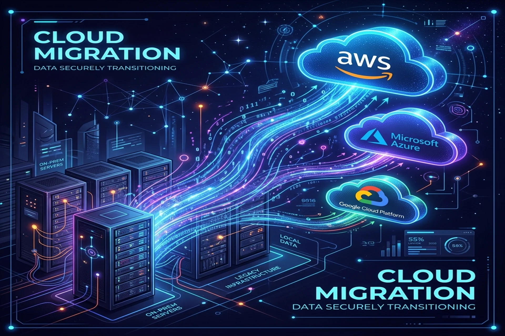 Cloud Migration: Moving to AWS, Azure, or GCP visual