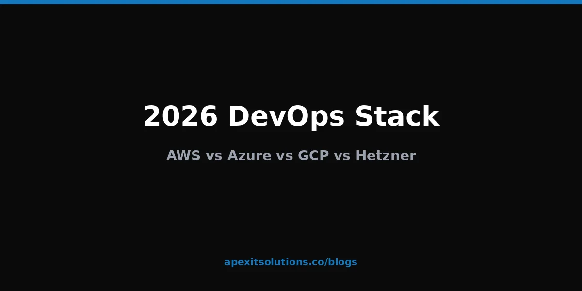 The 2026 DevOps Stack: AWS vs Azure vs GCP vs Hetzner for B2B SaaS