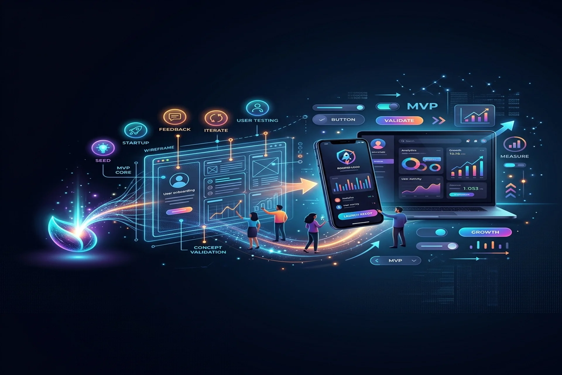 MVP Development: Build and Validate a Minimum Viable Product visual