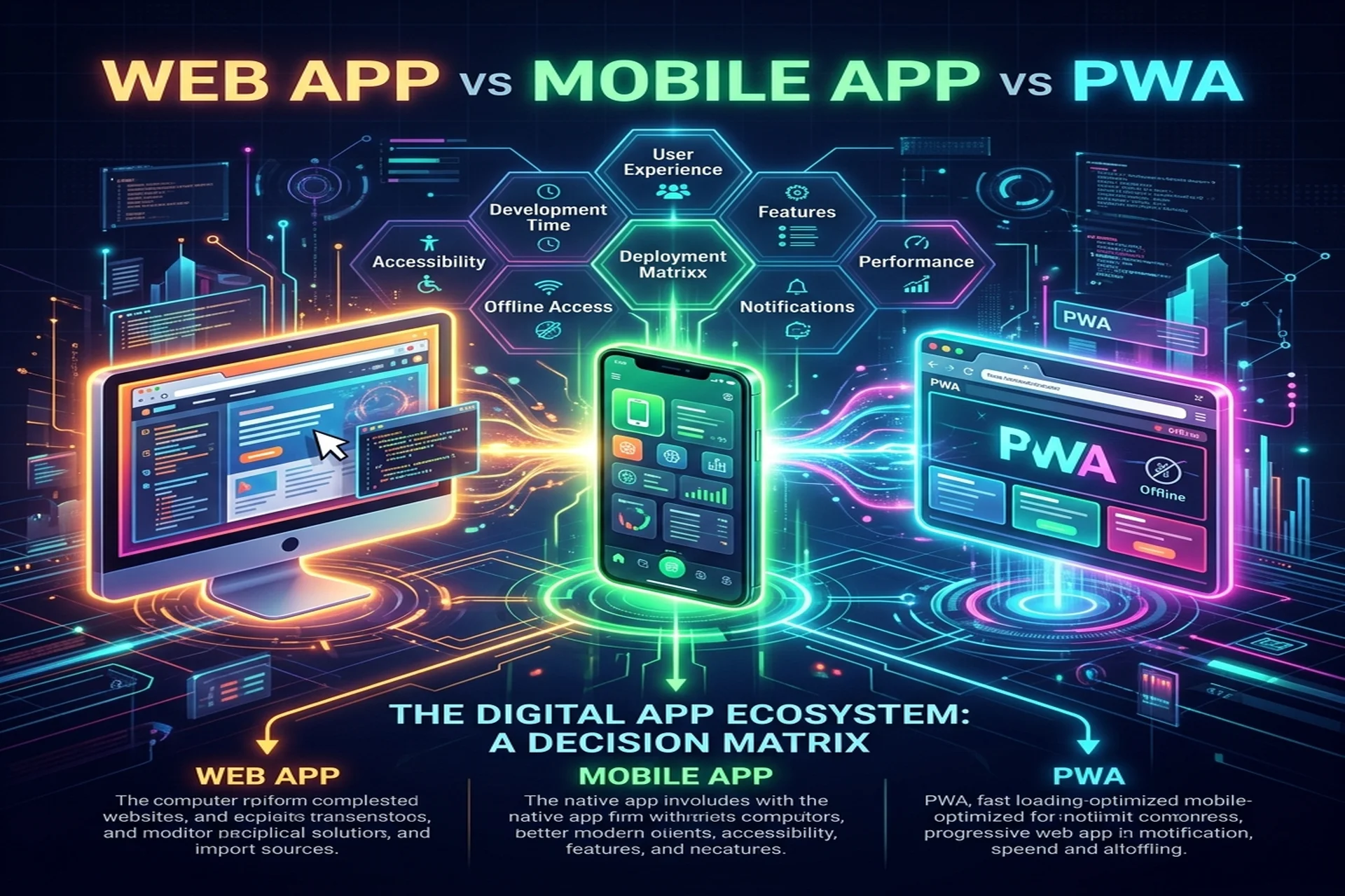 Web App vs Mobile App vs PWA: Which Should You Build? visual