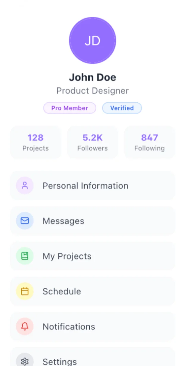 Interface preview